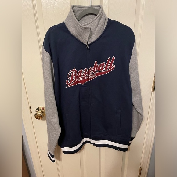 47 Brand Baseball Hall of Fame Full Zip Sweatshirt XL - Picture 1 of 12